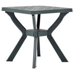 Berkfield Bistro Table Green 70X70X72 Cm Plastic - thumbnail 3