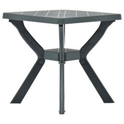 Berkfield Bistro Table Green 70X70X72 Cm Plastic - thumbnail 1