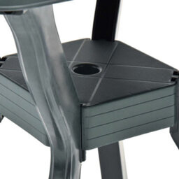 Berkfield Bistro Table Green 70X70X72 Cm Plastic - thumbnail 5