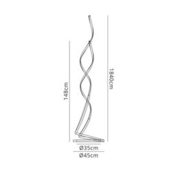 Luminosa Lighting Luminosa Nur Blanco Xl Floor Lamp 22W Led 4000K, 1800Lm, Dimmable, White / Frosted Acrylic - thumbnail 6