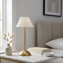 Madison & Mayfair Luna Luxe Led Touch Brass Table Lamp - thumbnail 2