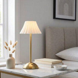 Madison & Mayfair Luna Luxe Led Touch Brass Table Lamp - thumbnail 1