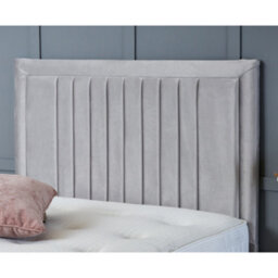 Bsspoke Canes Ottoman Divan Bed Cream Plush Velvet 54Inch Headboard & End Liftup & No Mattress In Single Double King 4Ft 6Ft - thumbnail 2