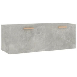 Berkfield Wall Cabinet Concrete Grey 100X36.5X35 Cm Engineered Wood - thumbnail 2