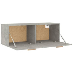 Berkfield Wall Cabinet Concrete Grey 100X36.5X35 Cm Engineered Wood - thumbnail 7