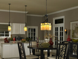 Elegant 3 Bulb Chandelier Pendant Light In Imperial Bronze Finish - thumbnail 2