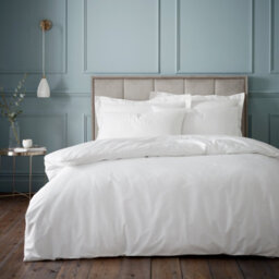 Bianca 180 Thread Count Egyptian Cotton Single Duvet Cover Set With Pillowcase White