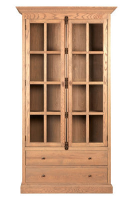 Premier Housewares Interiors By Premier Stylish American Oak Cabinet, Versatile Design Storage Cabinet, Eco Friendly Wooden Bedisde Cabinet - image 1