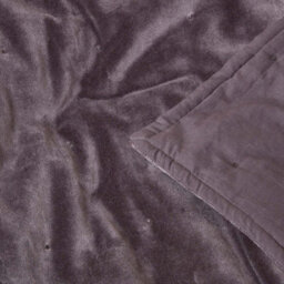 Homescapes Dark Grey Velvet Quilted Throw, 150 X 200 Cm - thumbnail 4
