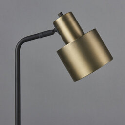 Luminosa Lighting Luminosa Mayfield Task Table Lamp Matt Antique Brass Plate, Matt Black - thumbnail 5