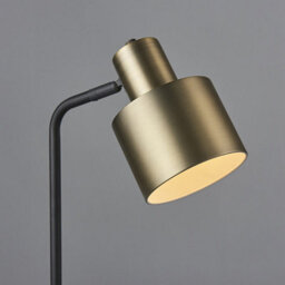 Luminosa Lighting Luminosa Mayfield Task Table Lamp Matt Antique Brass Plate, Matt Black - thumbnail 4