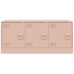 Berkfield Tv Cabinet Pink 99X39X44 Cm Steel - thumbnail 6