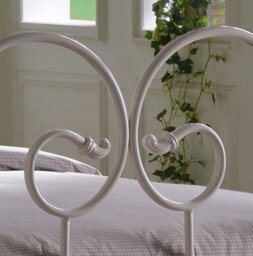 Save On Goods UK 3Ft Single  Ivory Cream White Metal Tubular Bed Frame,traditional,ornate,curved,victorian - thumbnail 4