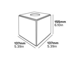Corby of Windsor Corby Highland Hotel Collection Cube Tissue Box Holder In Black Pu Leather - thumbnail 6