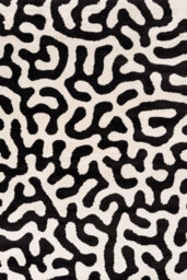 The Rugs Joli Black And White Abstract Doodle Rug Soft Dense Pile Easy To Clean And Pet Friendly For Living Rooms And Bedrooms - thumbnail 2