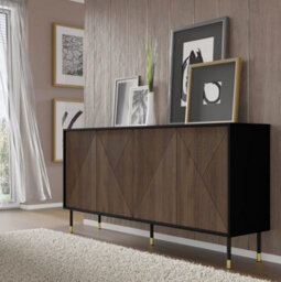 Arte Woody Iv Sideboard Cabinet In Oak Catania W1800mm X H890mm X D400mm - thumbnail 3