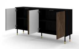 Arte Woody Iv Sideboard Cabinet In Oak Catania W1800mm X H890mm X D400mm - thumbnail 2
