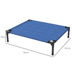 Pawhut Elevated Pet Bed Cool Cot Dog Sleep Folding Indoor Outdoor Camping 76Lcm - thumbnail 3