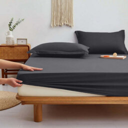 Bedlooms Single Fitted Sheet 25Cm Extra Deep - Soft Microfiber Deep Pocket Elacticated Bed Fitted Sheets Charcoal, 91X190 Cm - thumbnail 7