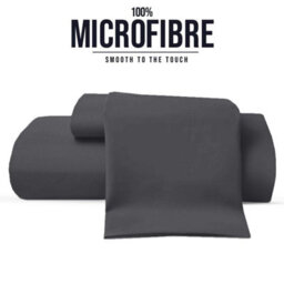 Bedlooms Single Fitted Sheet 25Cm Extra Deep - Soft Microfiber Deep Pocket Elacticated Bed Fitted Sheets Charcoal, 91X190 Cm - thumbnail 8