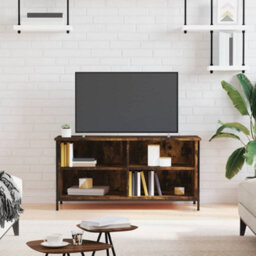 Berkfield Tv Cabinet Smoked Oak 100X40X50 Cm Engineered Wood - thumbnail 1