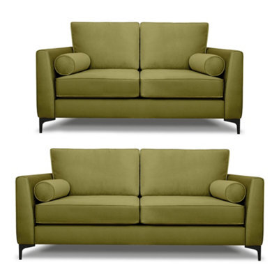 Modern Home Zara 3+2 Seater Sofa Set Khaki - image 1