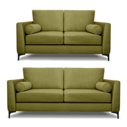 Modern Home Zara 3+2 Seater Sofa Set Khaki - thumbnail 1