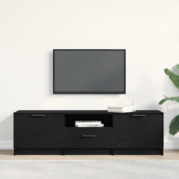 Walplus Tv Cabinet With Drawer Black 140 X 35 X 40 Cm Engineered Wood - thumbnail 4