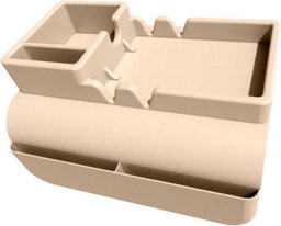 Large Capacity Sofa Armrest Organizers, Including Two Device Slots, Accessory Pockets, And Charging Ports - thumbnail 1
