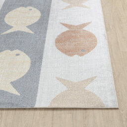 Livabliss Lillian-Kids Beige Orange Grey Yellow Washable Rug For Children's Rooms 80 X 150 Cm Easy Care, Non Shedding - thumbnail 5