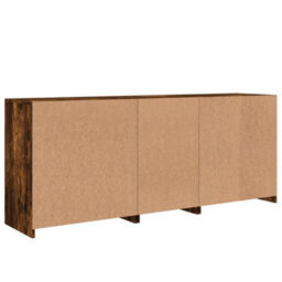 Berkfield Sideboard With Led Lights Smoked Oak 181.5X37X67 Cm - thumbnail 8