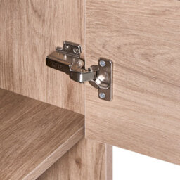 Wyld And Coco Novahome Wall-Mounted Vanity Unit With Inbuilt Basin, Light Brown, 120 X 50 Cm - thumbnail 9