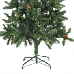 Berkfield Artificial Christmas Tree With Leds&ball Set Green 210 Cm - thumbnail 6