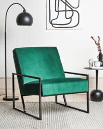 Beliani Armchair Delary Velvet Emerald Green - thumbnail 2