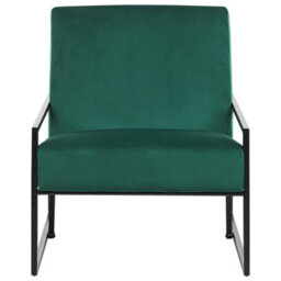 Beliani Armchair Delary Velvet Emerald Green - thumbnail 4