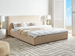 Beliani Bed Boucle Lavaur 180 X 200 Cm (Eu Super King) Beige - thumbnail 2