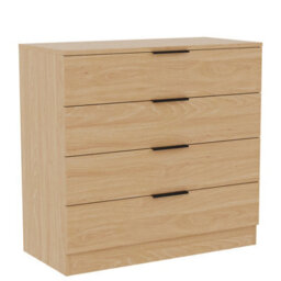 Lassic Vida Designs Trega Pine 4 Drawer Chest Compact Space-Saving Bedroom Storage Unit, Engineered Wood (H)740mm X (W)660mm X (D)360mm - thumbnail 9