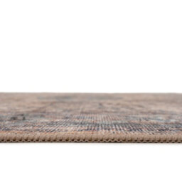 Loomed Traditional Design Cotton Chenille Rug Beige Blue Machine Washable 200Cm X 290Cm - thumbnail 7