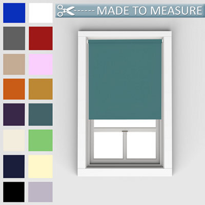 Caecus Blinds Made To Measure Blackout Roller Blind Teal 060Cm - image 1