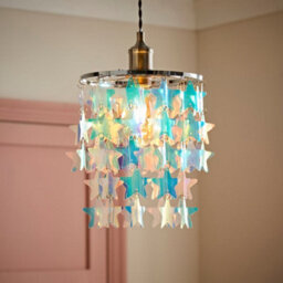 Valuelights Orla Iridescent Stars Ceiling Lamp Shade And Bulb - thumbnail 2