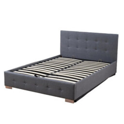 Outdoor Living (NW) Ltd The Oslo Grey Linen Tufted Ottoman Bed Frame - King - thumbnail 7
