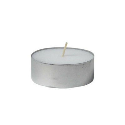 We Can Source It Ltd 400 White Unscented Tea Light Candles 8 Hour Burn Clean Burning Non Toxic Tealights For Weddings Parties Home - image 1