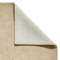 Beige Chequered , Geometric Luxurious , Modern , Plain , Wool Easy To Clean Rug For Bedroom, Living Room - 150Cm X 230Cm - thumbnail 2