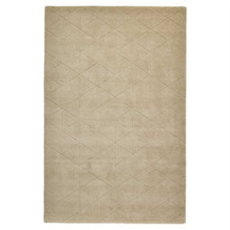 Beige Chequered , Geometric Luxurious , Modern , Plain , Wool Easy To Clean Rug For Bedroom, Living Room - 150Cm X 230Cm - thumbnail 5