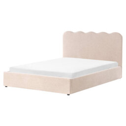 Beliani Ottoman Bed Boucle Nanterre 160 X 200 Cm (Eu King Size) Beige - thumbnail 6