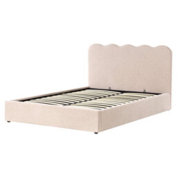 Beliani Ottoman Bed Boucle Nanterre 160 X 200 Cm (Eu King Size) Beige - thumbnail 5