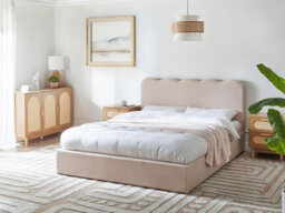 Beliani Ottoman Bed Boucle Nanterre 160 X 200 Cm (Eu King Size) Beige - thumbnail 2