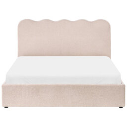 Beliani Ottoman Bed Boucle Nanterre 160 X 200 Cm (Eu King Size) Beige - thumbnail 7