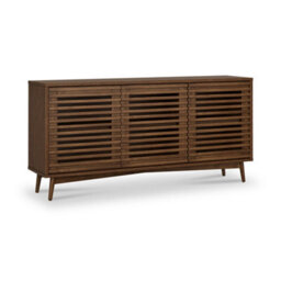 Kari Dark Oak 3 Door Large Sideboard Cabinet - By Roseland Furniture - thumbnail 1