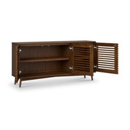 Kari Dark Oak 3 Door Large Sideboard Cabinet - By Roseland Furniture - thumbnail 4
